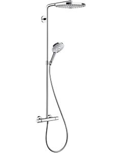 hansgrohe Raindance Select Showerpipe 27133000 S 300 2jet, chrom, mit Brausearm 46 cm, schwenkbar