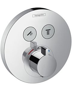 hansgrohe Shower Select S Thermostat 15743000 Unterputz Thermostat, für 2 Verbraucher, chrom