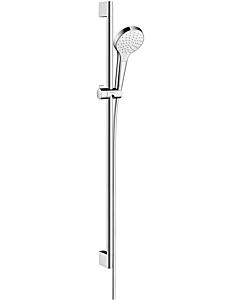 hansgrohe Croma Select S 1jet Brauseset 26574400 weiss-chrom, 90 cm Brausestange Unica Croma