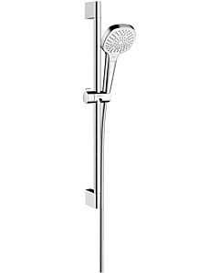 hansgrohe Croma Select E Multi Brause Set 26581400 EcoSmart, weiss chrom, 65 cm Stange Unica Croma