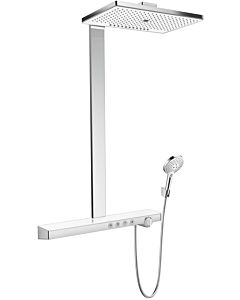 hansgrohe Rainmaker Select 460 Showerpipe 27029400 weiss chrom, 3 jet, EcoSmart 9 l/m, mit Thermostat