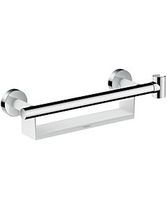 hansgrohe Comfort 26328400 white / chrome, with shelf and shower bracket