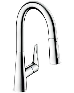 hansgrohe Talis M51 160 kitchen faucet 72815800 stainless steel look, pull-out shower
