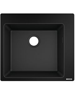 hansgrohe sink 43312170 560 x 510 mm, 2000 main bowl, pre-defined tap hole, graphite black