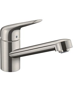 hansgrohe Focus kitchen tap 71808800 swivel spout 360°, stainless steel look