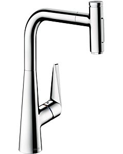 hansgrohe Talis kitchen mixer 72823000 chrome, pull-out spray, 2jet