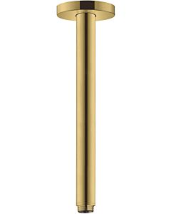 hansgrohe S ceiling connection 27389990 300mm, polished gold optic, DN 15, round rosette