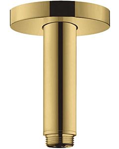 hansgrohe S Deckenanschluss 27393990 100mm, polished gold optic, DN 15, runde Rosette