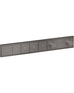 hansgrohe RainSelect 15382340 brushed black, thermostat, 4x consumer, concealed