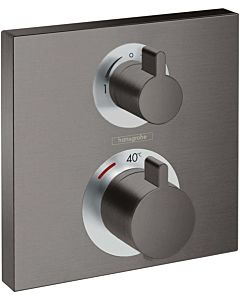 hansgrohe Ecostat Square final assembly set 15714340 thermostat, 2 Verbraucher , flush-mounted, brushed black chrome