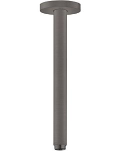 hansgrohe S ceiling connection 27389340 300mm, brushed black, DN 15, round rosette