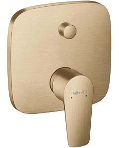 hansgrohe Talis E hansgrohe Talis E concealed single lever bath mixer, with safety combination, brushed bronze