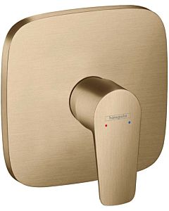 hansgrohe Talis E hansgrohe Talis E concealed single lever shower mixer, brushed bronze