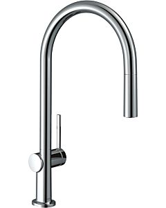 hansgrohe Talis M54 kitchen mixer 72803000 with 1jet pull-out spout, sBox, chrome