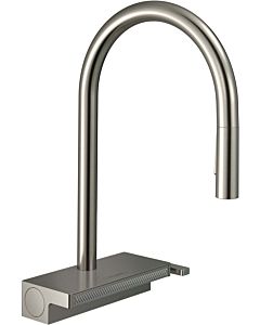 hansgrohe Aquno Select M81 kitchen mixer 73831800 with pull-out spray, 3jet, sBox, stainless steel finish