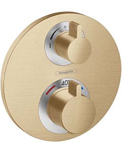 hansgrohe jeu de garniture Ecostat S 15758140 thermostat 2 Verbraucher , pour 2 Verbraucher , bronze brossé