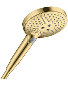 hansgrohe Raindance Select S hand shower 26531990 9 l / min, DN 15, 3jet, shower head Ø 125 mm, polished gold optic