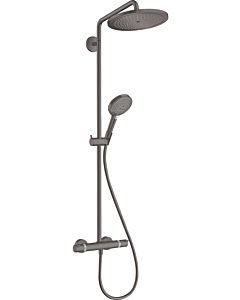 hansgrohe Croma Select S Showerpipe   26890340 mit Thermostat und Handbrause, brushed black chrome