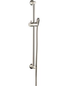 hansgrohe Brausestange Unica Classic 27617820  0,65m, Metall-Schlauch 1,60m, brushed nickel
