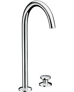 hansgrohe Axor One 2-hole basin mixer 48060000 projection 165mm, with push-open waste set, chrome