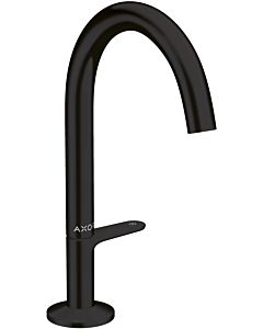hansgrohe Axor One basin mixer 48020670 projection 140mm, with push-open waste set, matt black
