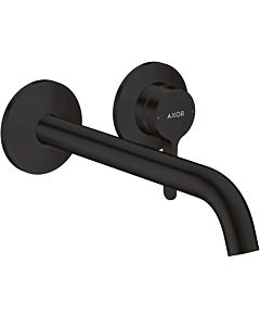 hansgrohe Axor One Finishing set 48120670 Concealed fitting, for wall mounting, with lever handle and spout 220mm, matt black