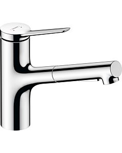 hansgrohe Zesis kitchen faucet 74810000 with pull-out spray, 2jet, 4.6 l/min, chrome