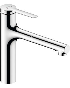 hansgrohe Zesis M33 160 kitchen mixer 74801000 pull-out spray, 2jet, chrome