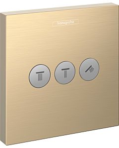 hansgrohe ShowerSelect Fertigmontageset 15764140 UP-Ventil, 3 Verbraucher, brushed bronze