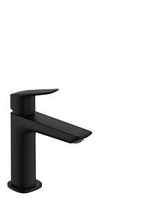 hansgrohe Logis single lever basin mixer 71251670 pull rod waste set, concealed, projection 121mm, matt black