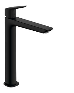 hansgrohe Logis single lever basin mixer 71257670 pull rod waste set, concealed, projection 172mm, matt black