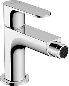 hansgrohe Rebris S bidet fitting 72212000 with metal pop-up waste set, projection 120mm, chrome