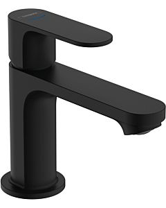hansgrohe Rebris S pillar tap 72503670 without pop-up waste, with lever handle, matt black
