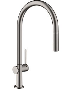 hansgrohe Talis M54 210 kitchen mixer 72800340 with pull-out spray, 2jet, brushed black