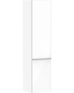 hansgrohe Xelu Q armoire haute 54135000 370x400x1650mm, charnière de porte à gauche, blanc brillant, chromé