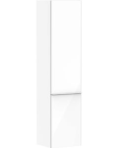 hansgrohe Xelu Q tall cabinet 54135700 370x400x1650mm, door hinge on the left, white high gloss, matt white