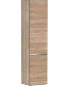 hansgrohe Xelu Q tall cabinet 54137700 370x400x1650mm, door hinge on the left, natural oak, matt white