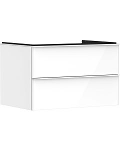 hansgrohe Xelu Q vanity unit 54074700 780x485x550mm, 2 drawers, high-gloss white, matt white