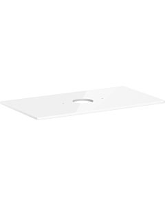 hansgrohe Xelu Q console 54114050 980 x 550 mm, cut-out in the middle, countertop washbasin without tap hole, high-gloss white