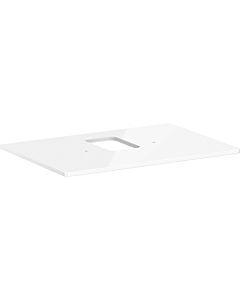 hansgrohe Xelu Q console 54120050 780 x 550 mm, cut-out in the middle, countertop washbasin with tap hole, high-gloss white