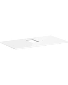 hansgrohe Xelu Q console 54121050 980 x 550 mm, cut-out in the middle, countertop washbasin with tap hole, high-gloss white