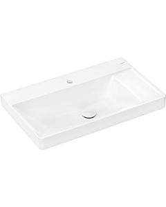 hansgrohe Xelu Q lavabo 61024450 800x480mm, étagère à droite, avec trou pour robinetterie, sans trop-plein, SmartClean, blanc