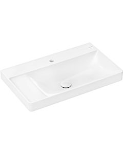 hansgrohe Xelu Q lavabo 61030450 800x480mm, étagère à gauche, avec trou pour robinetterie, sans trop-plein, SmartClean, blanc