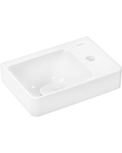 hansgrohe Xelu Q lave-mains 61084450 360x250mm, étagère à droite, avec trou pour robinetterie, sans trop-plein, SmartClean, blanc