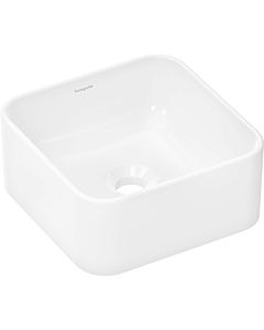 hansgrohe Xuniva countertop washbasin 61074450 300x300mm, without tap hole/overflow, SmartClean, white