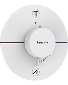 hansgrohe ShowerSelect Comfort S Thermostat 15556700 UP, für 2 Verbraucher, mit Sicherungskombination EN 1717, mattweiß