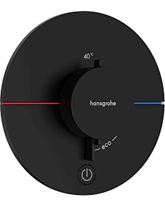 hansgrohe ShowerSelect Comfort S Thermostat 15562670 UP, für 1 Verbraucher und einen zusätzlichen Abgang, mattschwarz