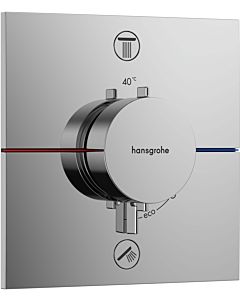 hansgrohe ShowerSelect Comfort E Thermostat 15578000 UP, für 2 Verbraucher, mit Sicherungskombination EN 1717, chrom