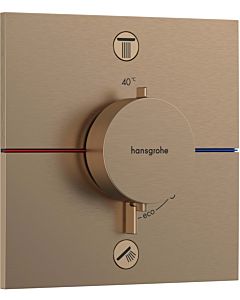 hansgrohe ShowerSelect Comfort E Thermostat 15578140 UP, für 2 Verbraucher, mit Sicherungskombination EN 1717, brushed bronze