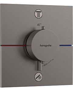 hansgrohe ShowerSelect thermostat Comfort E 15572340 UP, pour 2 Verbraucher , sans combinaison de sécurité EN 1717, chrome noir brossé